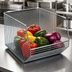 Thumbnail image #3 for Quantum QMB560C Chrome-Plated Mesh Stack & Hang Bin, Rectangular, 18-1/2 x 11 x 10-1/4 Inches
