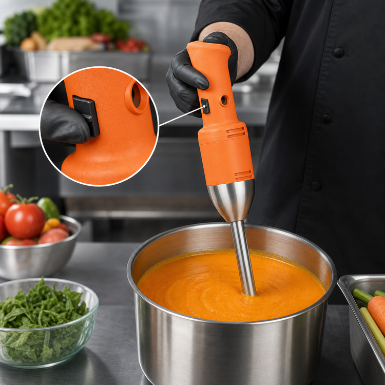 Product image #3 for Dynamic MD95 Mini Series Variable-Speed Immersion Blender, 230V, 6.5-Inch Stainless Steel Shaft, 2-Gallon Capacity