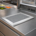 Thumbnail image #3 for Hatco 1COVFUL-BSAND 1-Pan Heated Well Cover with Swanstone Simulated Stone Inset, Bermuda Sand, Dry Mode Only