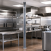 Thumbnail image #3 for Eagle Back-To-Back Stainless Steel Floor-to-Ceiling Cantilevered Shelving Upright, 108 Inches
