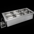 Thumbnail image #3 for Delfield N8887 Drop-In Electric Wet Hot Food Well, Single Tank, 6 Full-Size Pan Capacity, Remote Thermostatic Control, Drain
