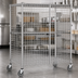Thumbnail image #3 for Eagle Group QuadTruss Mobile Wire Security Cage with Lockable Double Doors, Chrome-Plated Finish, 51.25 x 33.25 x 69 Inches