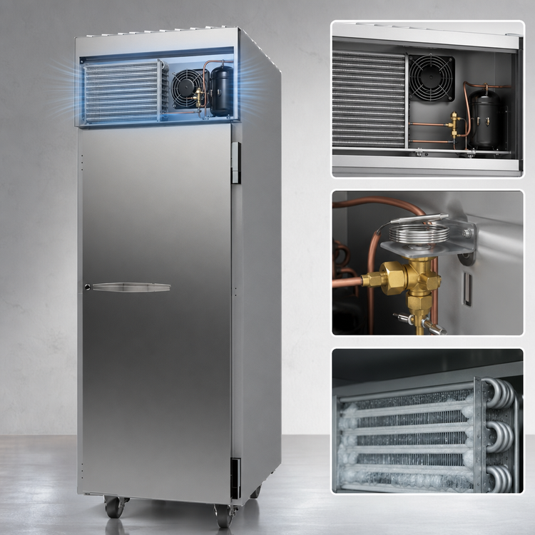 Product image #3 for Beverage-Air Horizon Series One-Section Reach-In Freezer, 21.06 Cu. Ft., Top-Mount Self-Contained, Solid Right-Hand Door