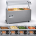Thumbnail image #3 for Vollrath 2-Series Affordable Portable 4-Well Mobile Hot Food Station with Open Storage Base and Buffet Breath Guard