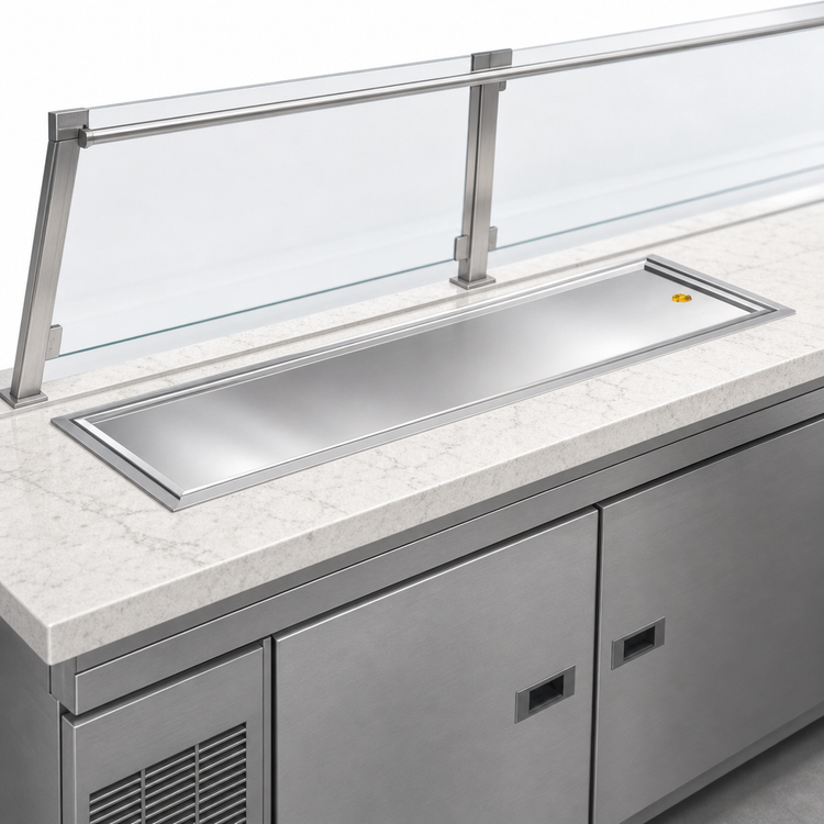 Product image #3 for Randell RFT-2 30-Inch Drop-In Refrigerated Frost Top with 2-Pan Capacity