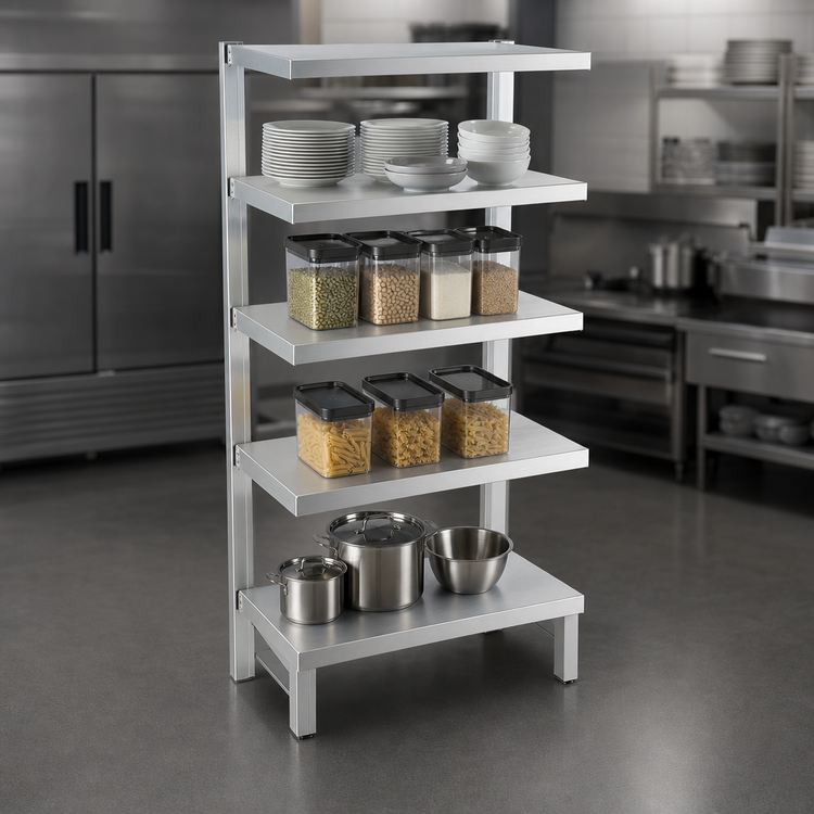 Product image #3 for Channel Manufacturing SC2042 Solid Cantilever Shelf, Aluminum, 42W x 20D x 72H