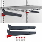 Thumbnail image #3 for Metro SmartLever SMA18A 18-Inch Cantilever Steel Shelf Support Arm Pair with Mounting Hardware