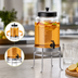 Thumbnail image #3 for Cal-Mil SoHo 2 Gallon Glass Beverage Dispenser with Silver Frame