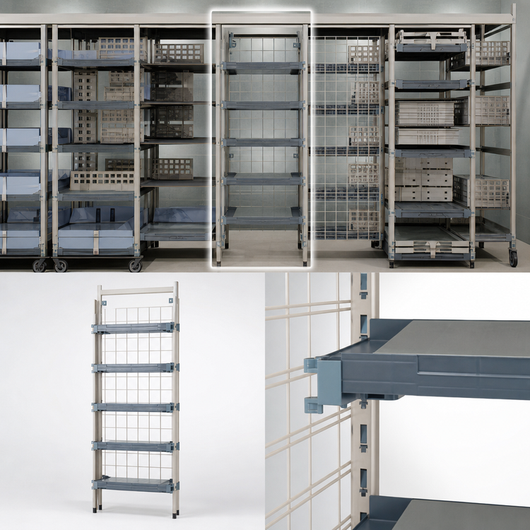 Product image #3 for MetroMax Top-Track Stationary Intermediate Unit Kit, 24 Inches Wide