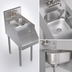 Thumbnail image #3 for Krowne Royal Series 14-Inch x 24-Inch Underbar Blender Station with Dump Sink and Recessed Blender Shelf