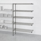 Thumbnail image #3 for Eagle Group A5-74-2148S 5-Tier Add-On Wire Shelving Unit, 48W x 21D x 74H, Stainless Steel Finish