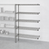 Thumbnail image #3 for Eagle Group 5-Tier Add-On Wire Shelving Unit, 48W x 21D x 74H, Stainless Steel Finish