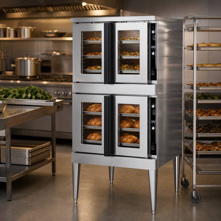 Product image #3 for Blodgett Premium Series Double-Deck Full-Size Dual Flow Gas Convection Oven, Standard Depth