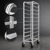 Thumbnail image #3 for Channel Manufacturing All-Welded Aluminum End-Load Platter Rack, 6-Platter Capacity, 12.5 x 26 x 36 Inches
