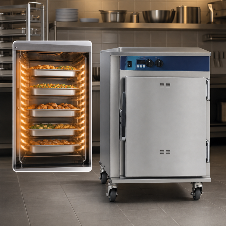 Product image #4 for Alto-Shaam 750-TH/II-QS Halo Heat Electric Cook & Hold Oven, Half-Height, 10 Full-Size Pan Capacity