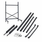 Thumbnail image #3 for Metro SmartLever SM763054-KIT Stationary Cantilever Shelving Starter Kit, 54"W x 30"D Shelf Capacity, Epoxy-Coated Steel, 76-3/8"H