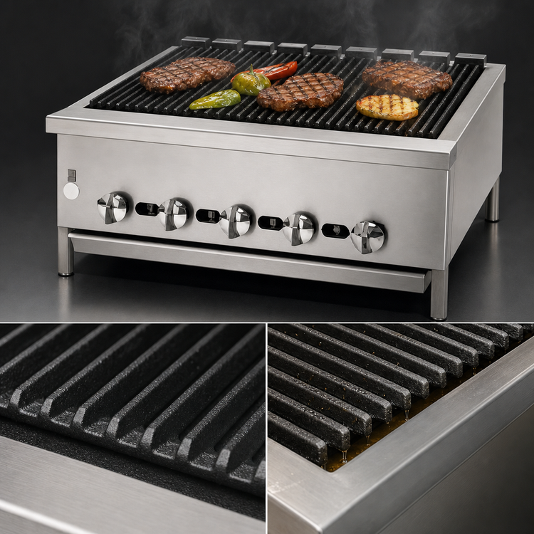 Product image #3 for Jade Supreme JB-30 30-Inch Gas Countertop Radiant Charbroiler