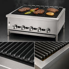 Thumbnail image #3 for Jade Range (Middleby) Supreme JB-30 30-Inch Gas Countertop Radiant Charbroiler with Cast Iron Grates and Infinite Manual Controls