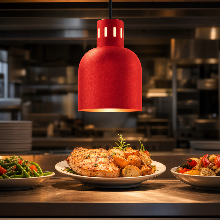 Product image #3 for Hatco Decorative Single-Bulb Luminaire Food Heat Lamp, 100 Watt Max