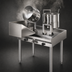 Thumbnail image #3 for Direct Steam Kettle Cabinet Assembly with 40 Quart Hand Tilt Kettle, 2/3 Jacketed, and 30-Inch Stainless Steel Table