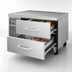 Thumbnail image #3 for Turbo Air PRO Series 36-Inch Two-Drawer Freezer Chef Base, 4.6 Cu. Ft., Self-Contained Side-Mount Refrigeration
