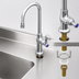 Thumbnail image #3 for T&S Brass B-0305-VR4 Single Pantry Deck-Mount Faucet with Rigid Vandal-Resistant Gooseneck Spout, Low Lead