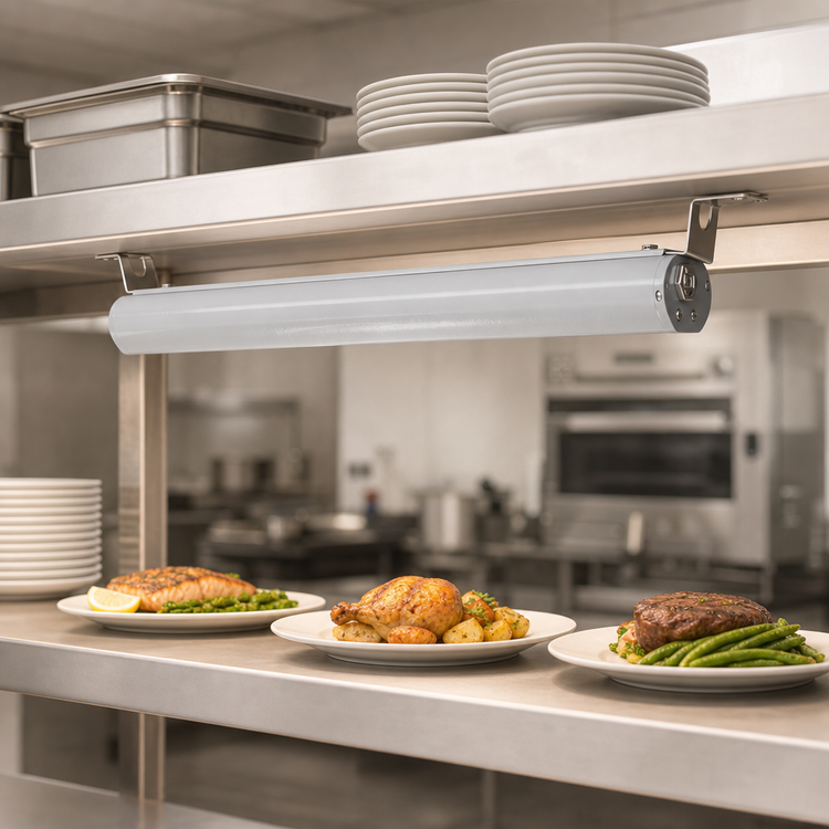 Product image #3 for Vollrath 24-Inch Low Profile Unlighted Strip Heat Lamp with Remote Toggle Switch, 208V