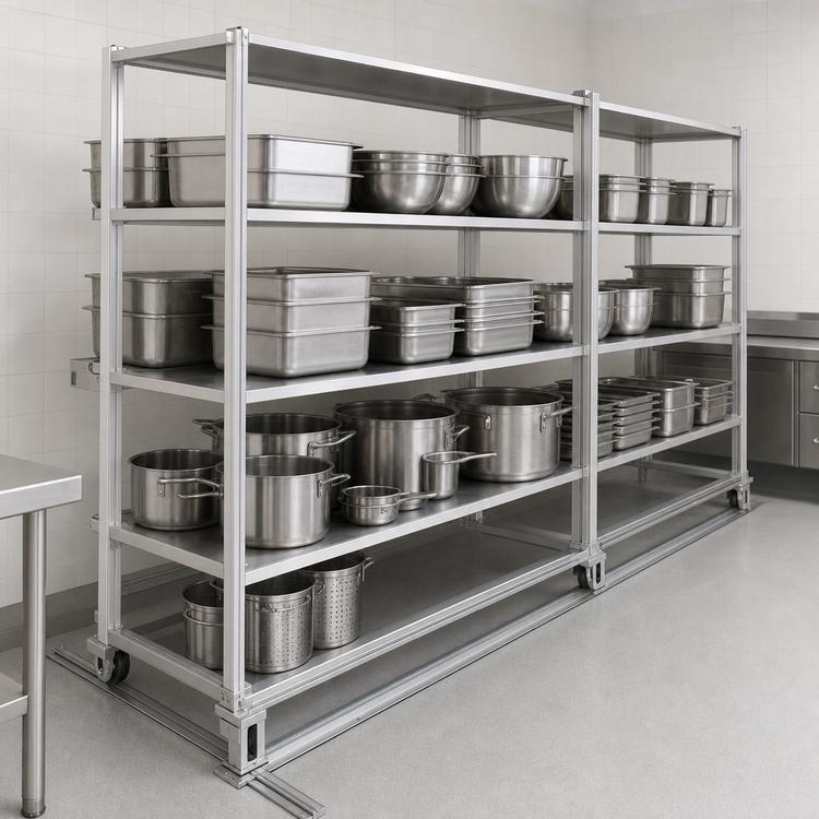 Product image #3 for Eagle Group Floor-Trak Double-Deep Floor Track Kit, 16 Ft. Long, Aluminum