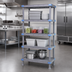 Thumbnail image #3 for Millenia 36 Inch Wide x 24 Inch Deep x 50 Inch High Stationary Polymer Starter Shelving Unit with 5 Solid Shelves