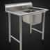 Thumbnail image #3 for Eagle 414 Series 1-Compartment Commercial Sink with Left Drainboard, 18
