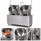 Thumbnail image #3 for Crown DMT-10-10 Direct Steam Double 10-Gallon Tilting Kettle with 24-Inch Cabinet Base
