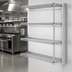Thumbnail image #3 for EAGLEbrite 4-Tier Add-On Wire Shelving Unit, 36W x 21D x 63H, Zinc Finish