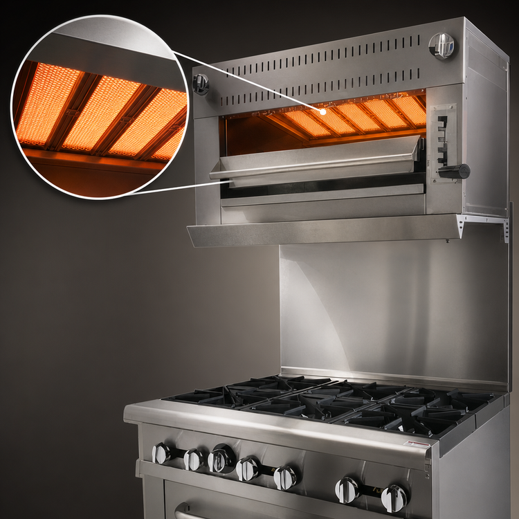 Product image #4 for Comstock-Castle Castle Series CCSB-36-N 36-Inch Natural Gas Infrared Salamander Broiler