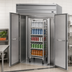 Thumbnail image #3 for Beverage-Air P-Series Extra Tall Two-Section Roll-Thru Freezer, Top-Mount Self-Contained, Stainless Steel, 85.8 Cu. Ft. (PFT2XTHC-1AS)