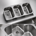 Thumbnail image #3 for Eagle Group Three Compartment Weld-In Sink with 10 x 14 x 9-1/2 Inch Bowls