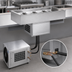 Thumbnail image #3 for Atlas Metal RMX-2 Remote Refrigerated 2-Pan Full-Size Drop-In Cold Food Well