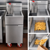 Thumbnail image #3 for American Range AF-25/DS Floor Model Gas Tube Fryer with Dump Station, 25 lb Capacity