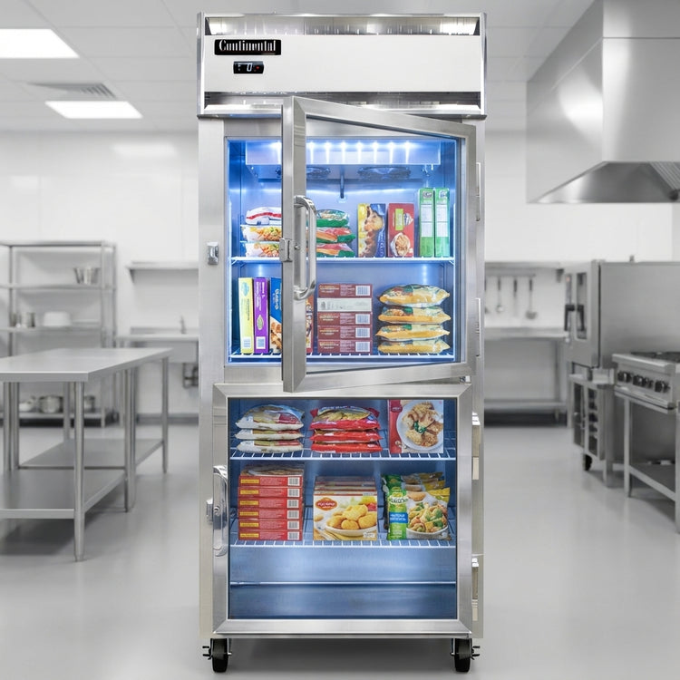 Product image #2 for Continental Refrigerator 1FXNSSGDHD Extra-Extra-Wide One-Section Display Freezer with Glass Half Doors