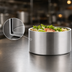 Thumbnail image #3 for American Metalcraft 34 oz. Satin Finish Straight-Sided Double-Wall Stainless Steel Serving Bowl
