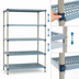 Thumbnail image #3 for MetroMax Q 5-Shelf Open-Grid Polymer/Wire Starter Shelving Unit, 48
