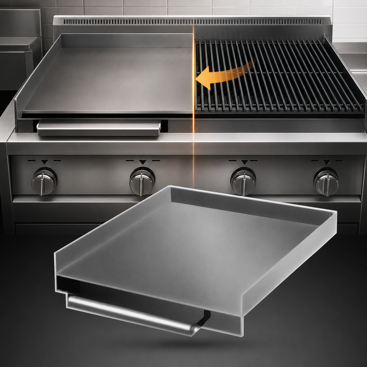 Product image #3 for Magikitch'n MagiGriddle 72-Inch Charbroiler-to-Griddle Conversion Accessory, Left or Right