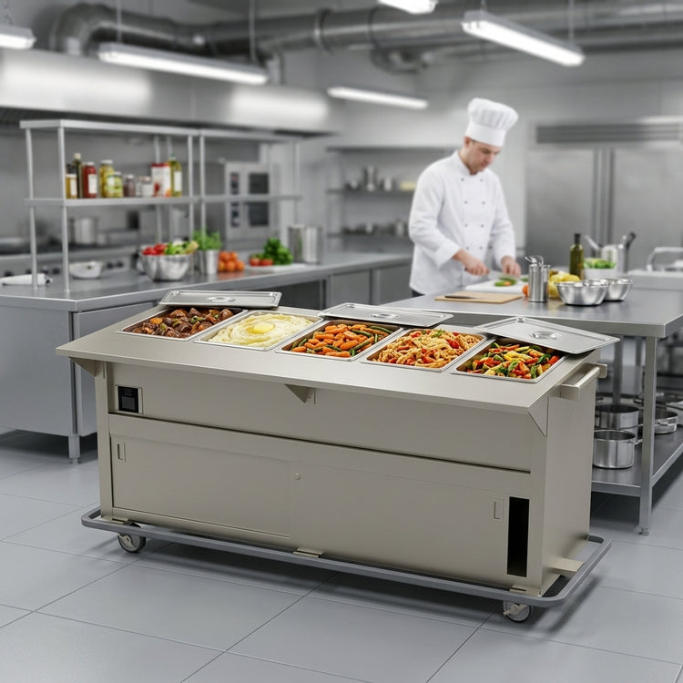 Product image #2 for Thurmaduke EPW-5-CBPG 5-Well Portable Waterless Hot Food Steamtable