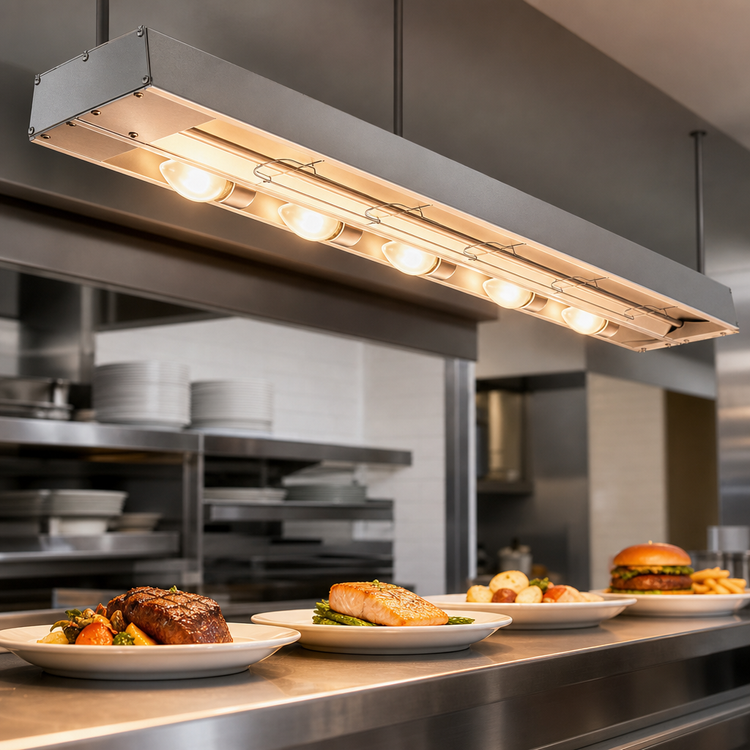 Product image #3 for Hatco Glo-Ray 120-Inch Lighted Infrared Strip Heater, Aluminum, 4 kW