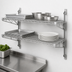 Thumbnail image #3 for Advance Tabco Special Value Series 2-Tier Adjustable Wall-Mount Wire Shelving Post & Brackets for 14-Inch Shelves