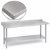 Thumbnail image #3 for Duke Deluxe 16-Gauge 300 Series Stainless Steel Work Table with 1-1/8 Inch Straight Riser, 30 x 84 Inches