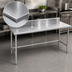 Thumbnail image #3 for Advance Tabco 108-Inch x 30-Inch Stainless Steel Work Table with 5-Inch Backsplash