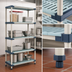 Thumbnail image #3 for MetroMax 4 Rust-Proof All-Polymer Open Grid 4-Shelf Starter Shelving Unit, 24
