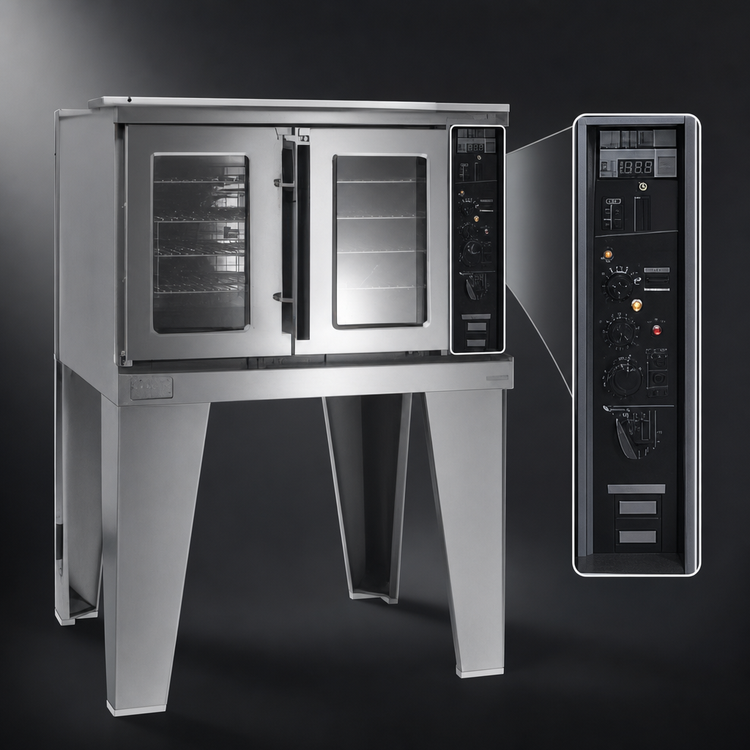 Product image #3 for Lang Marine Full-Size Electric 1-Deck Convection Oven with Accu-Plus Solid State Controls