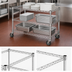 Thumbnail image #3 for Quantum 2448FS 3-Sided Truss Wire Frame Bus Cart, 48 x 24 Inches, 304 Stainless Steel