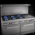 Thumbnail image #3 for Southbend Ultimate 60-Inch Gas Restaurant Range with 4 Pyromax Burners, 24-Inch Griddle and 2 Cabinets